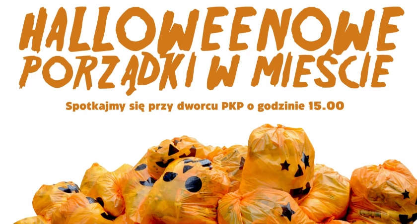 Halloweenowe porządki w mieście 