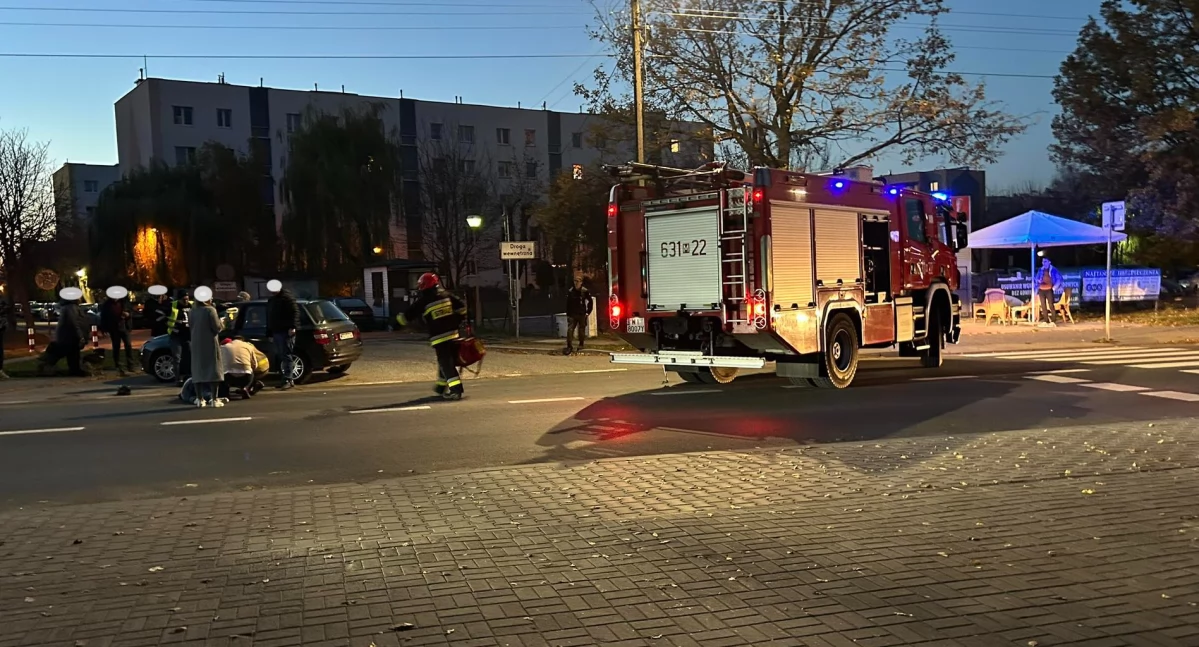 Potrącenie pieszego na al. 600-lecia 