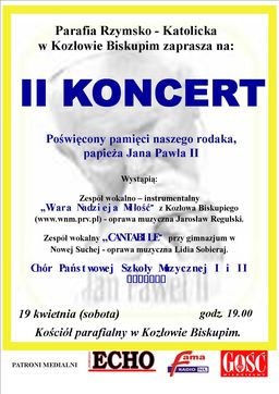 Koncert w hołdzie Janowi Pawłowi II