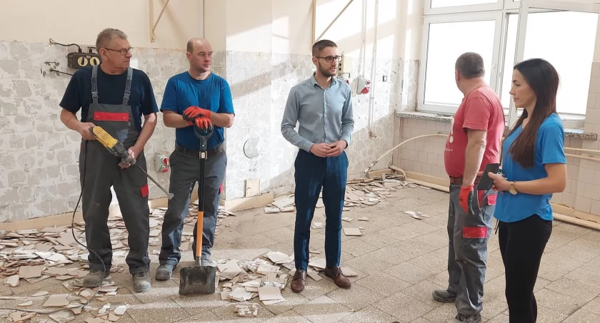Gmina Rybno: Rozpoczął się remont kuchni w Szkole Podstawowej z Oddziałami Przedszkolnymi w Rybnie, inwestycja za 110 000,00 zł