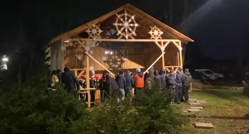 Żywa szopka w Niepokalanowie 