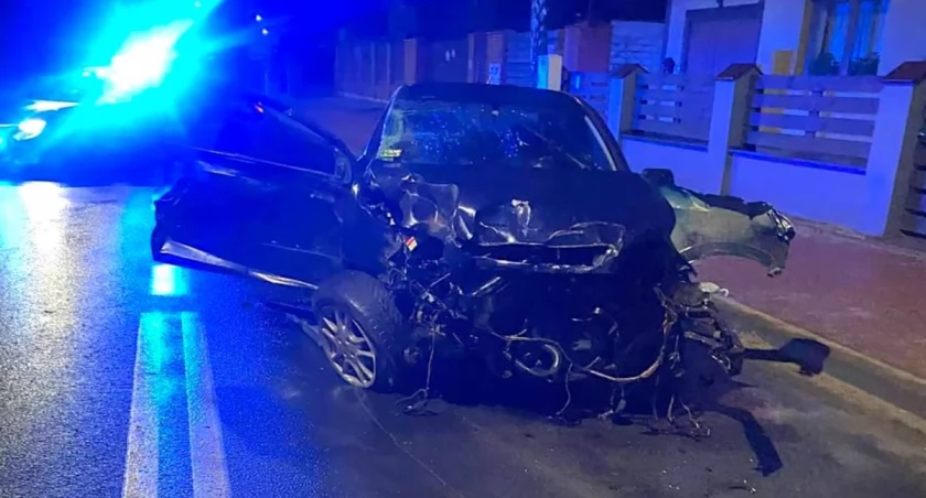 Policja o wypadku na ulicy Chopina - kierowca miał 1,8 promila alkoholu w organizmie