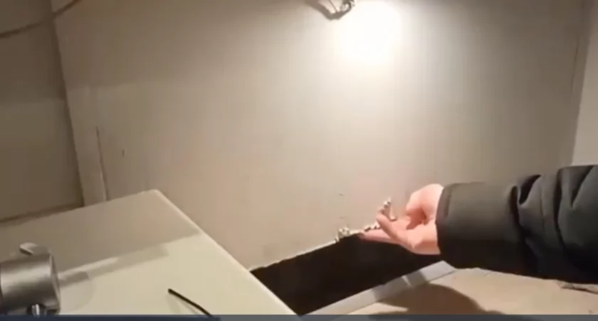 Sochaczewianin ukrył się przed policją w schowku 