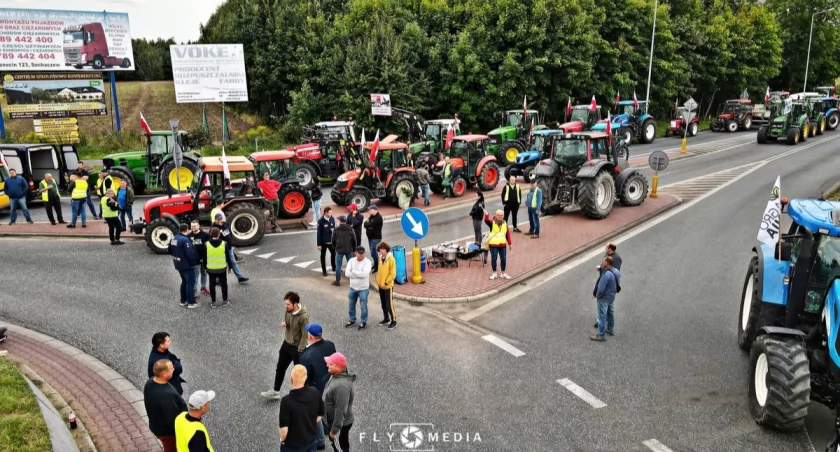 Strajk rolników w Kuznocinie - gdzie objazdy?