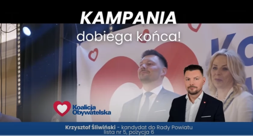 Proszę o Państwa głosy do Rady Powiatu - Krzysztof Śliwiński