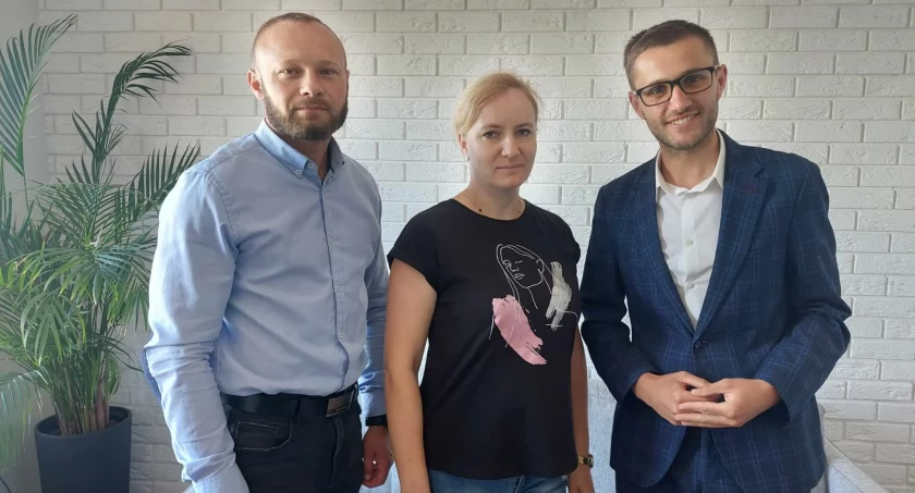 Wójt Damian Jaworski oraz wiceprzewodniczący Rady Gminy Rybno Aneta Słomińska i Mariusz Kęska o sprawach bieżących gminy Rybno 
