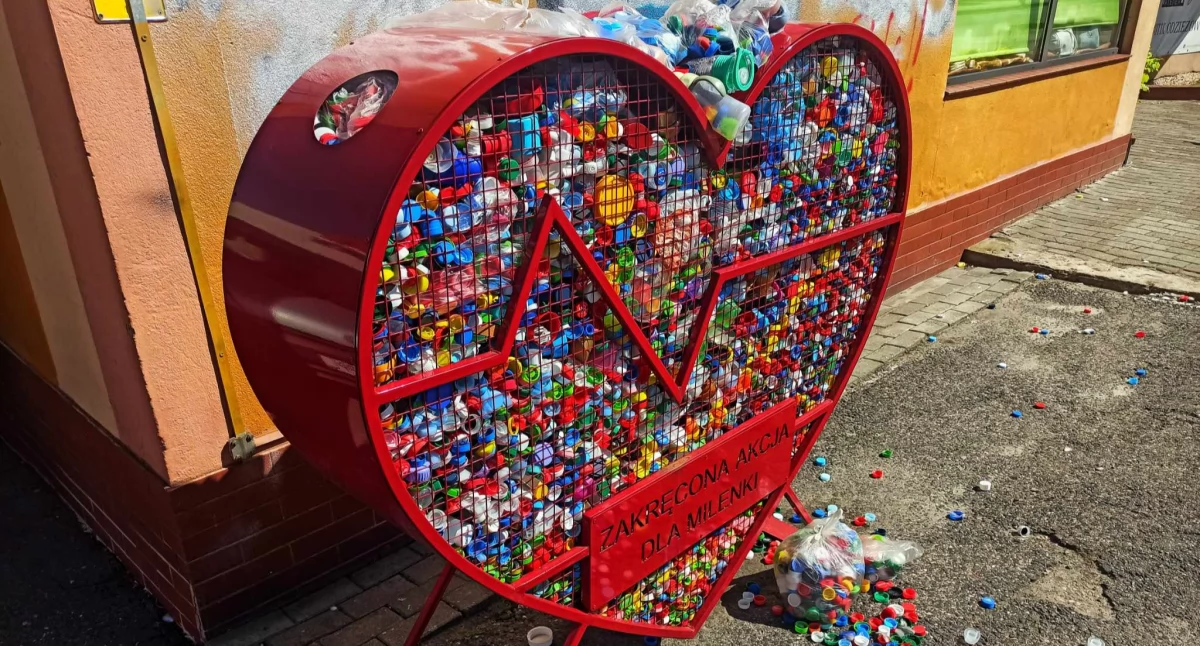 Problem z plastikowymi nakrętkami przy ulicy Pokoju - zgłoszenie czytelnika 
