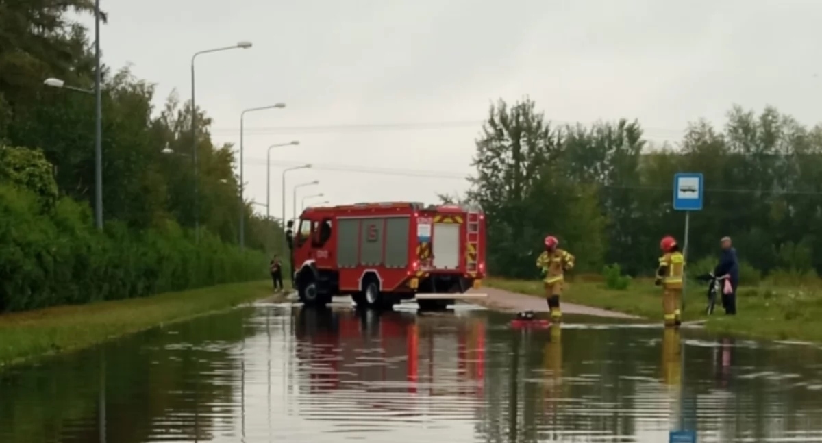Sochaczewscy strażacy walczyli z żywiołem. Aż 41 interwencji w jeden dzień