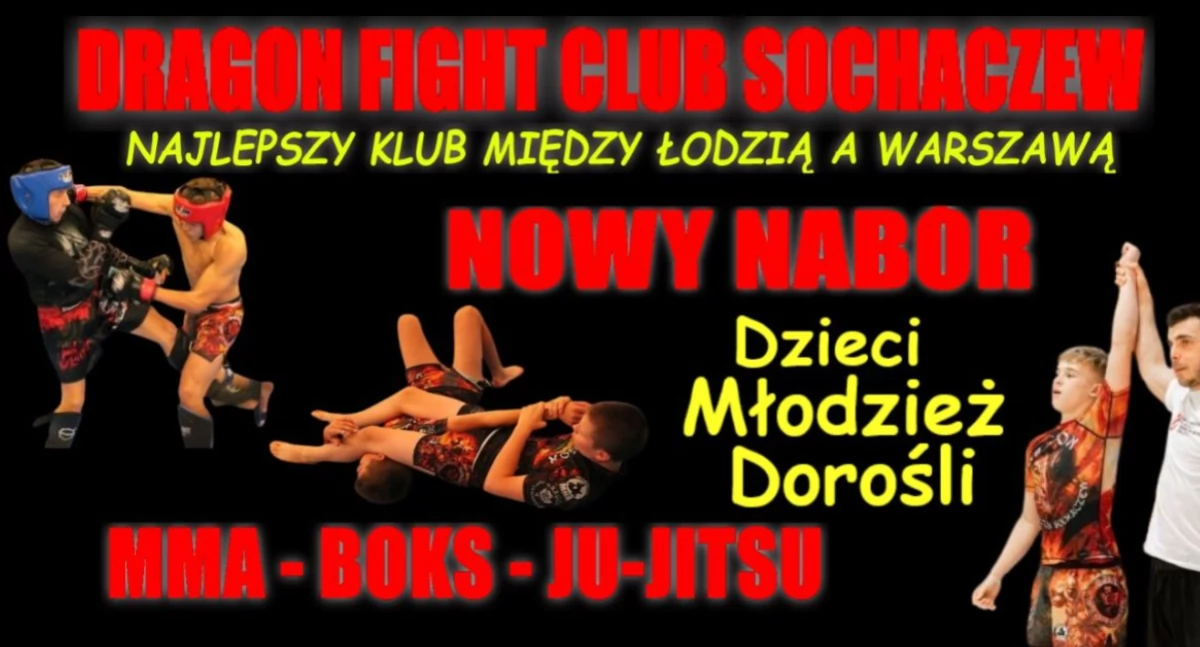 Nabór do wszystkich sekcji Dragon Fight Club Sochaczew