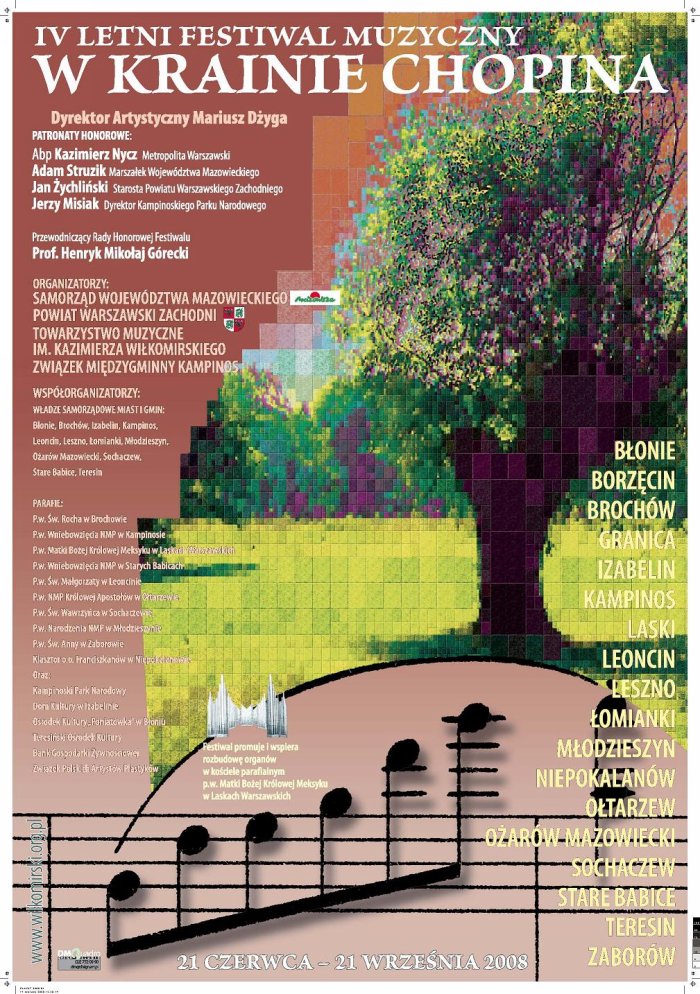 IV LETNI FESTIWAL MUZYCZNY „W KRAINIE CHOPINA”