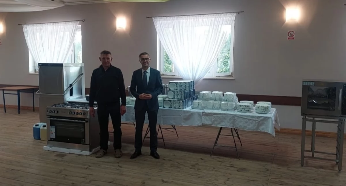 Gmina Rybno: Nowe wyposażenie budynku Ochotniczej Straży Pożarnej w Erminowie zakupione, wartość 32 000,00 zł