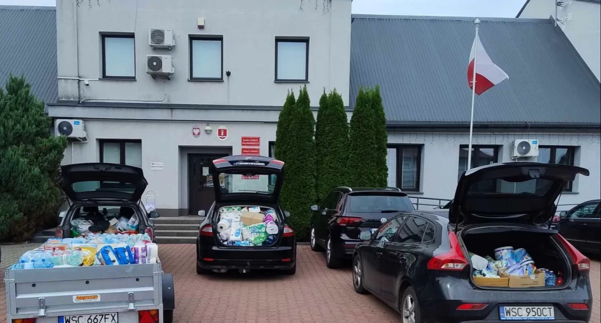 Młodzieszyn: dary dla powodzian przekazane