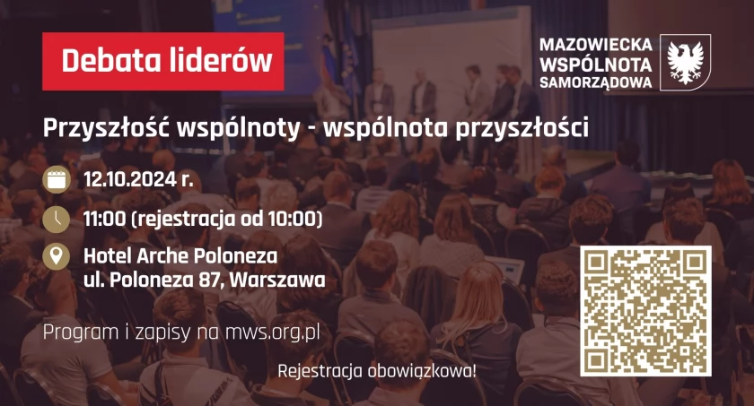 Debata liderów MWS. 12.10.2024. Zapisy online