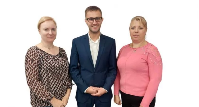 Wójt Damian Jaworski, przewodnicząca Rady Gminy Rybno Iwona Brodowska oraz wiceprzewodnicząca Rady Gminy Rybno Aneta Słomińska o sprawach bieżących gminy Rybno