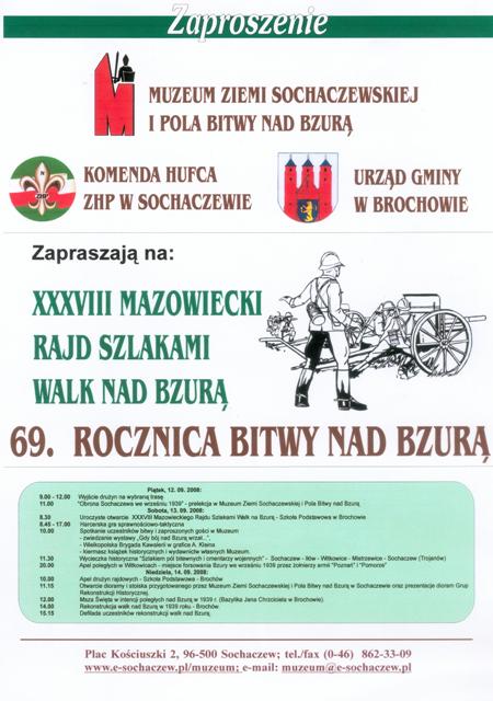XXXVIII MAZOWIECKI RAJD SZLAKAMI WALK NAD BZURĄ
