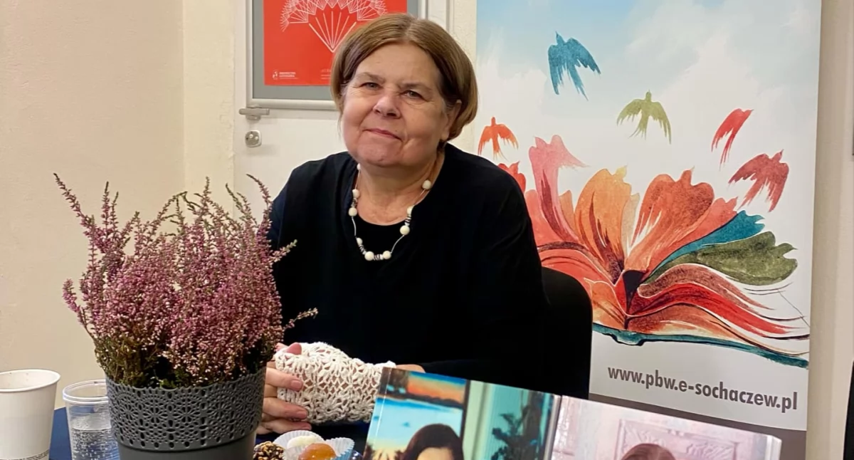 Jolanta Śmielak-Sosnowska w Bibliotece Pedagogicznej w Sochaczewie