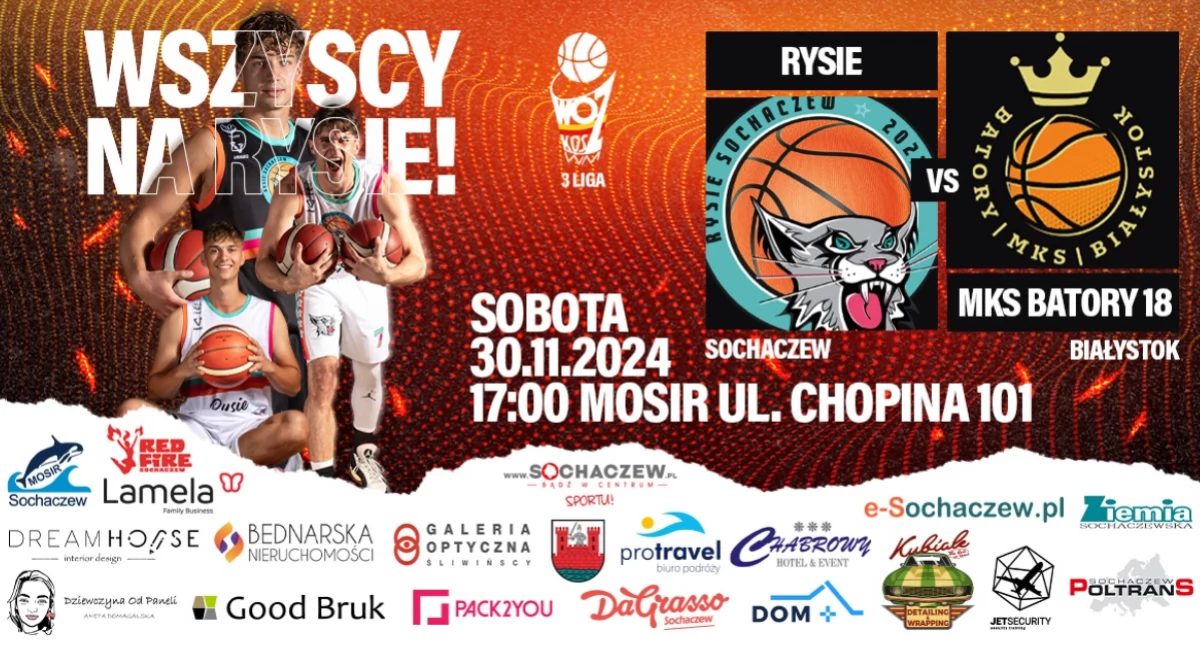 Rysie Sochaczew zapraszają na ostatni domowy mecz w tym roku!