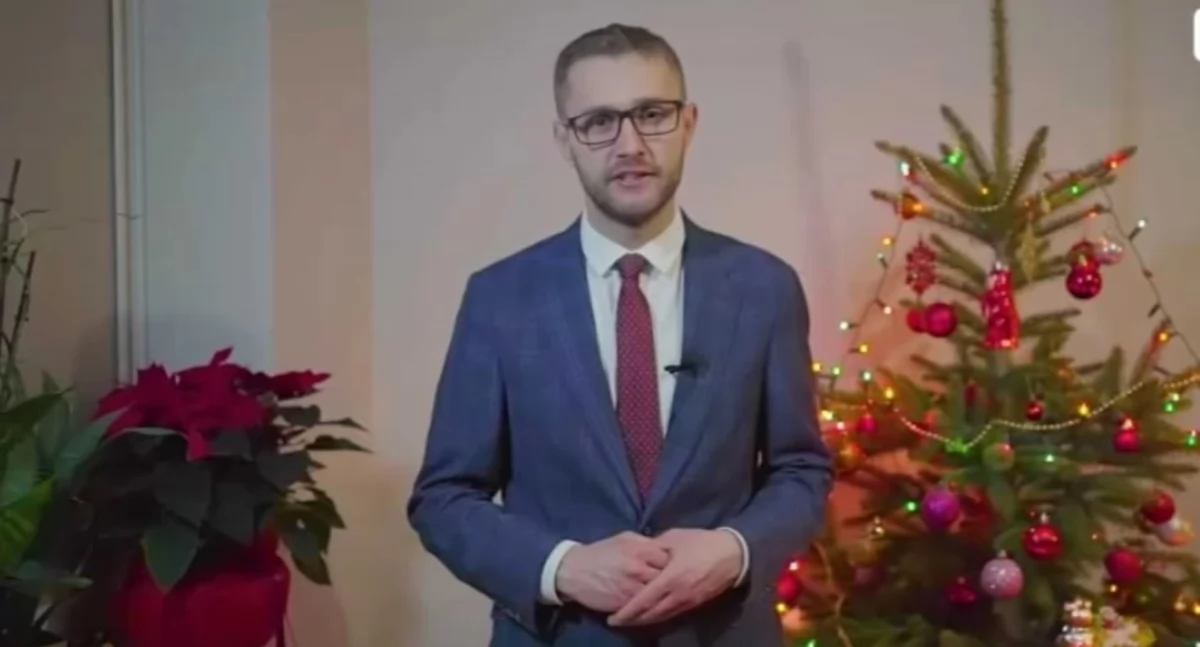 Życzenia Wójta Damiana Jaworskiego z okazji Świąt Bożego Narodzenia i Nowego 2025 Roku [VIDEO]