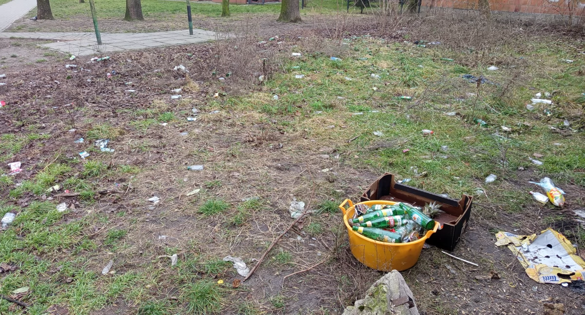 Wielkie butelkobranie przy Żeromskiego 