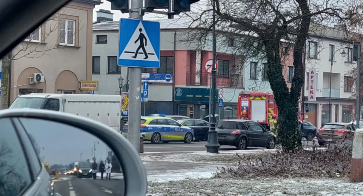 Zderzenie na skrzyżowaniu Wąskiej i Traugutta