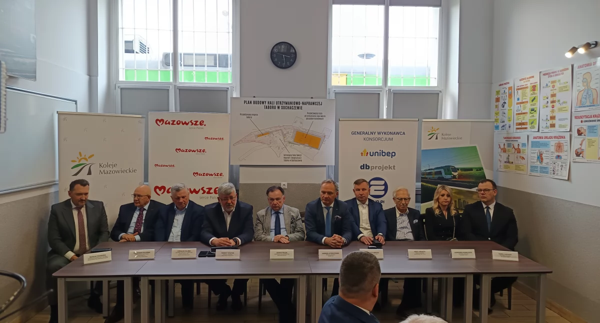 Nowoczesne zaplecze techniczne dla Kolei Mazowieckich w Sochaczewie - powstanie 500 nowych miejsc pracy 
