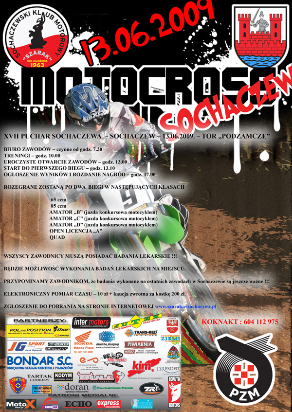Czerwcowe zawody motocrossowe XVII Puchar Sochaczewa