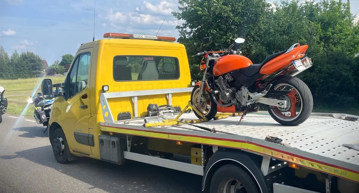 Pościg za motocyklistą – 17-latek bez uprawnień