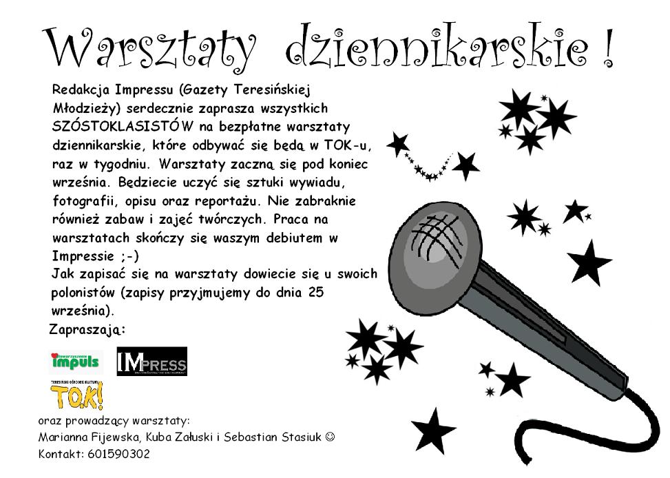 IMpressowe warsztaty dziennikarskie