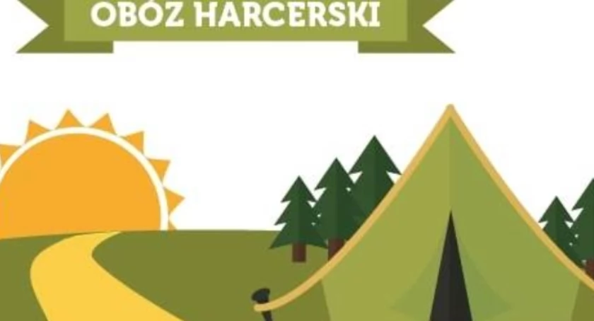 Młodzież z Gminy Rybno na harcerskim obozie w Łąkie