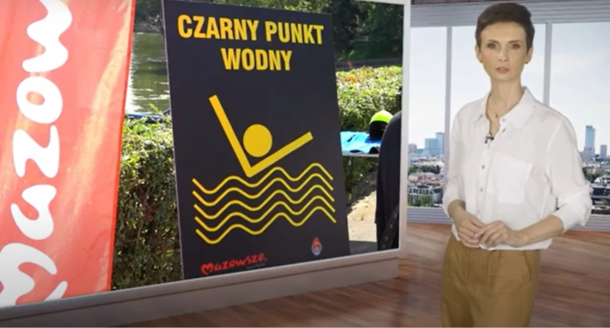 Informacje z Mazowsza o bezpieczeństwie nad wodą i czarnych punktach wodnych