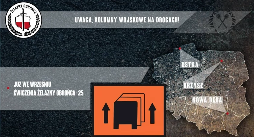 Wzmożony ruch wojskowych kolumn – apel do kierowców!