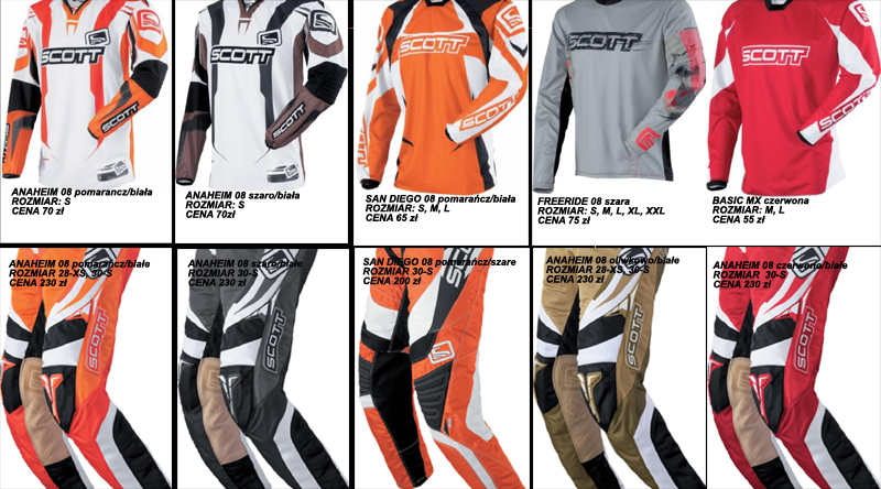 Stroje motocrossowe w super cenach !!!
