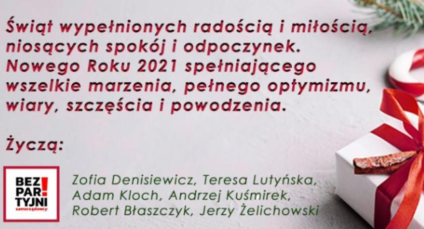 Życzenia dla mieszkańców miasta i powiatu od Bezpartyjnych Samorządowców