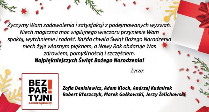 Życzenia od radnych Bezpartyjnych Samorządowców
