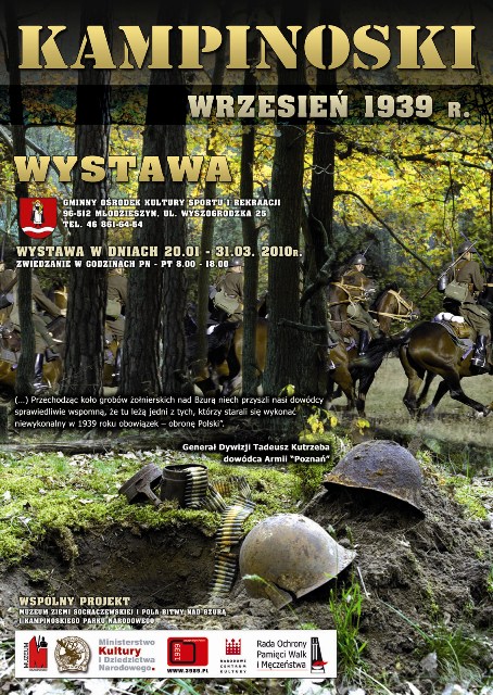 Wystawa Kampinoski Wrzesień 1939 w GOKSiR Młodzieszyn