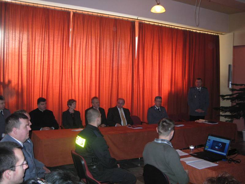 Odprawa podsumowująca pracę sochaczewskich policjantów w 2009r.