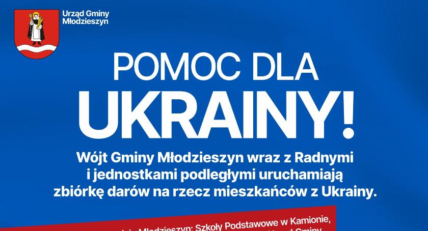 Gmina Młodzieszyn organizuję zbiórkę dla mieszkańców Ukrainy 