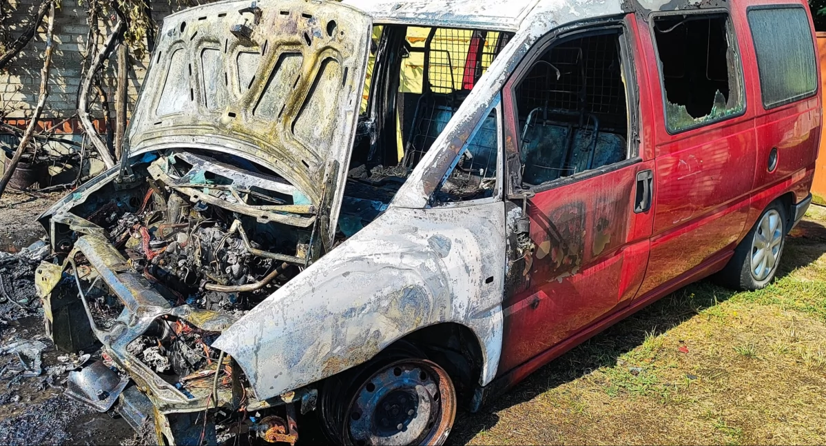 Kolejne auto w ogniu — tym razem w Wieńcu 