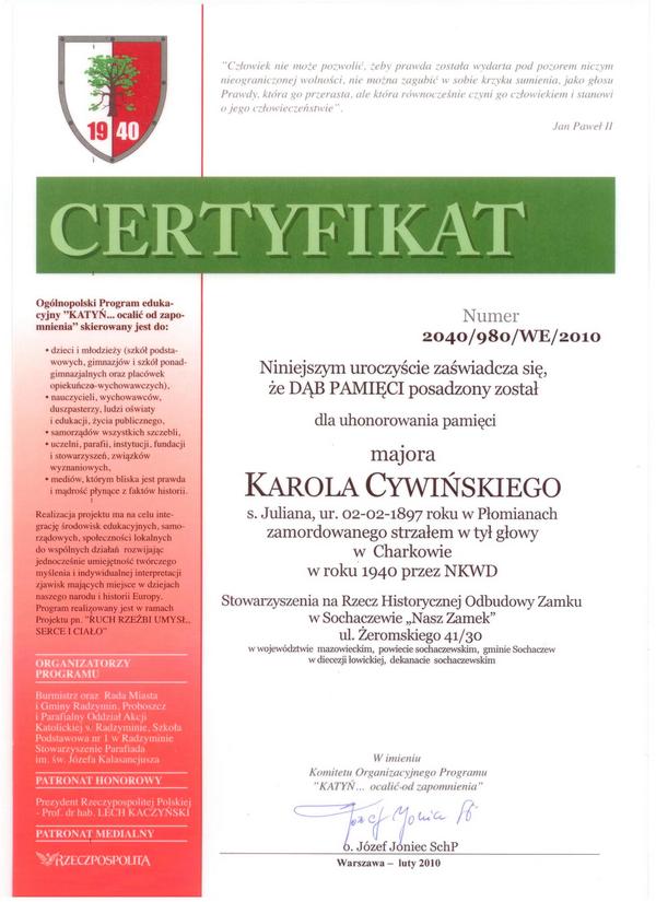 Nasz Zamek u Prezydenta Lecha Kaczyńskiego