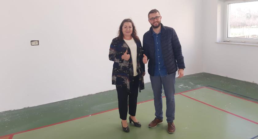 W gminie Rybno zakończono remont ścian sali gimnastycznej