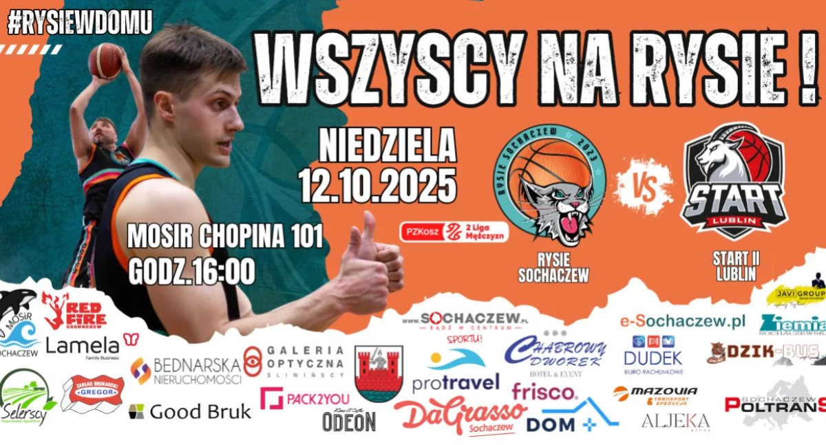 Rysie Sochaczew zagrają w niedzielę ze Startem II Lublin. Czas wrócić na zwycięską ścieżkę!