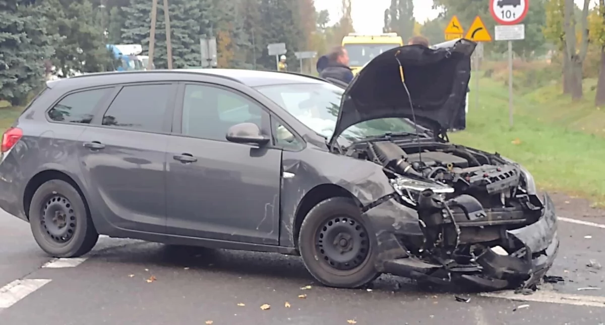 Wypadek w Łazach — jedna osoba trafiła do szpitala