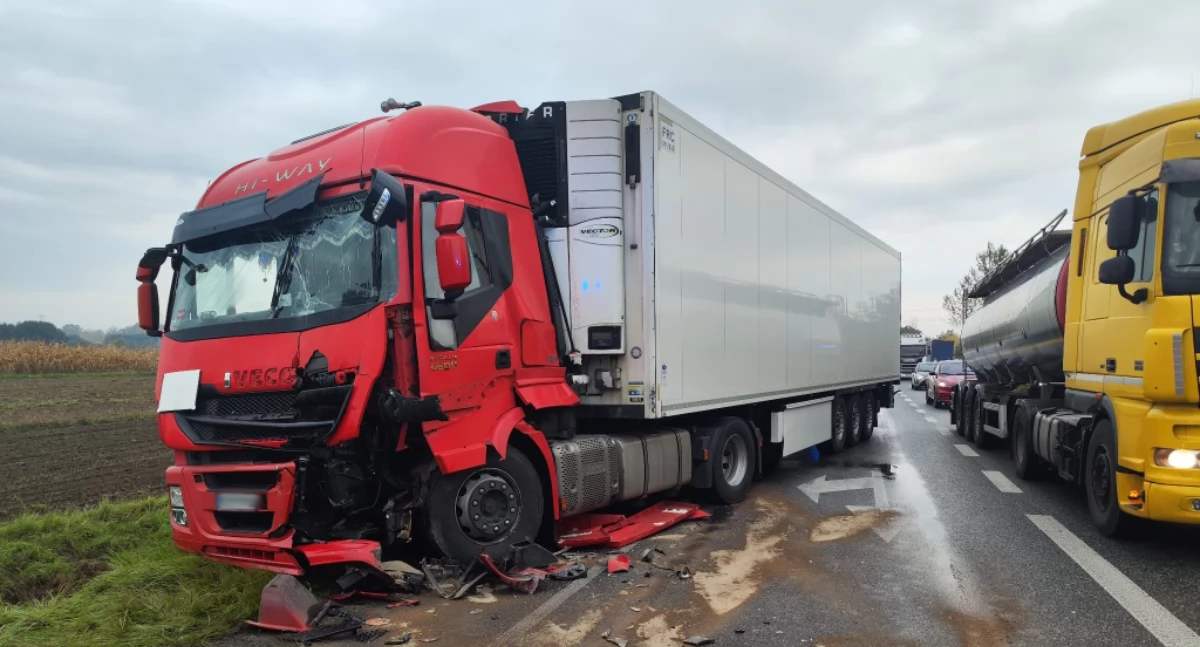 Wypadek na mości w Wyszogrodzie — przeprawa zablokowana
