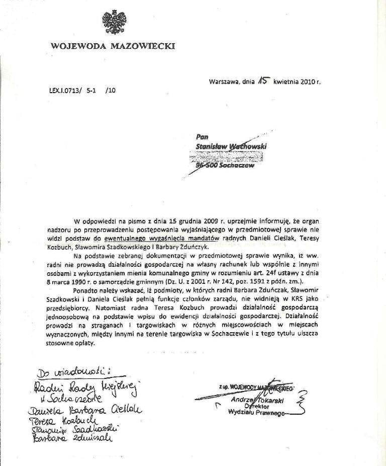 Speckomisja poróżniła radnych