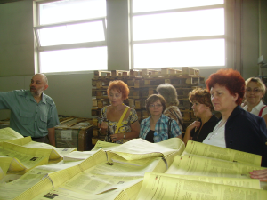 Wycieczka nauczycieli bibliotekarzy do drukarni i redakcji „Rzeczypospolitej”