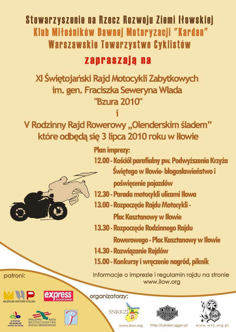 Zaproszenie na V Rajd Rodzinny