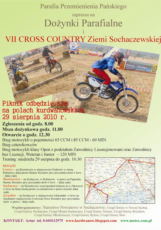 Zapraszamy na VII Cross Country Ziemi Sochaczewskiej