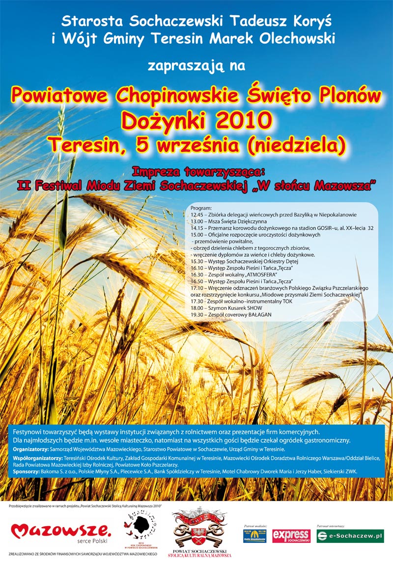Dożynki Powiatowe w najbliższą niedzielę