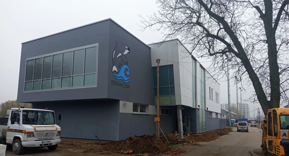 Przebudowa sochaczewskich stadionów — budynek klubowy prawie gotowy 