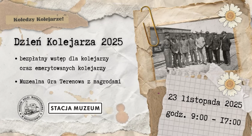 "Dzień Kolejarza 2025" w Muzeum Kolei Wąskotorowej w Sochaczewie – zapraszamy!